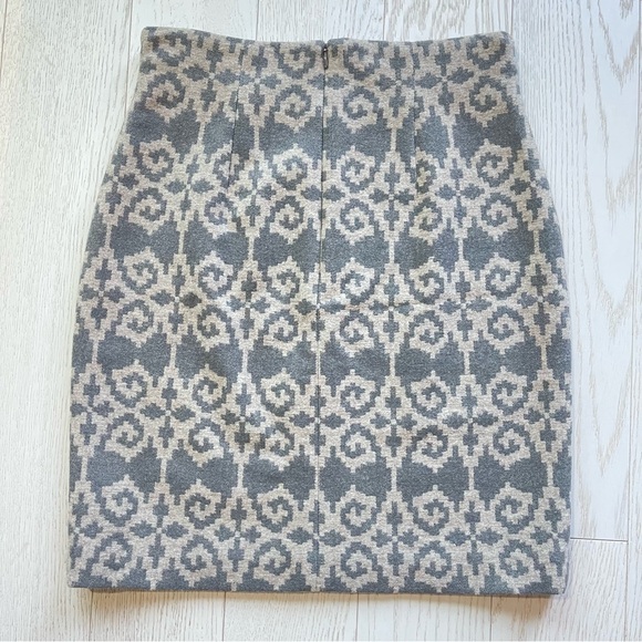 Pendleton the Portland collection 100% Virgin Wool Geometric Midi Pencil Skirt - Picture 3 of 14